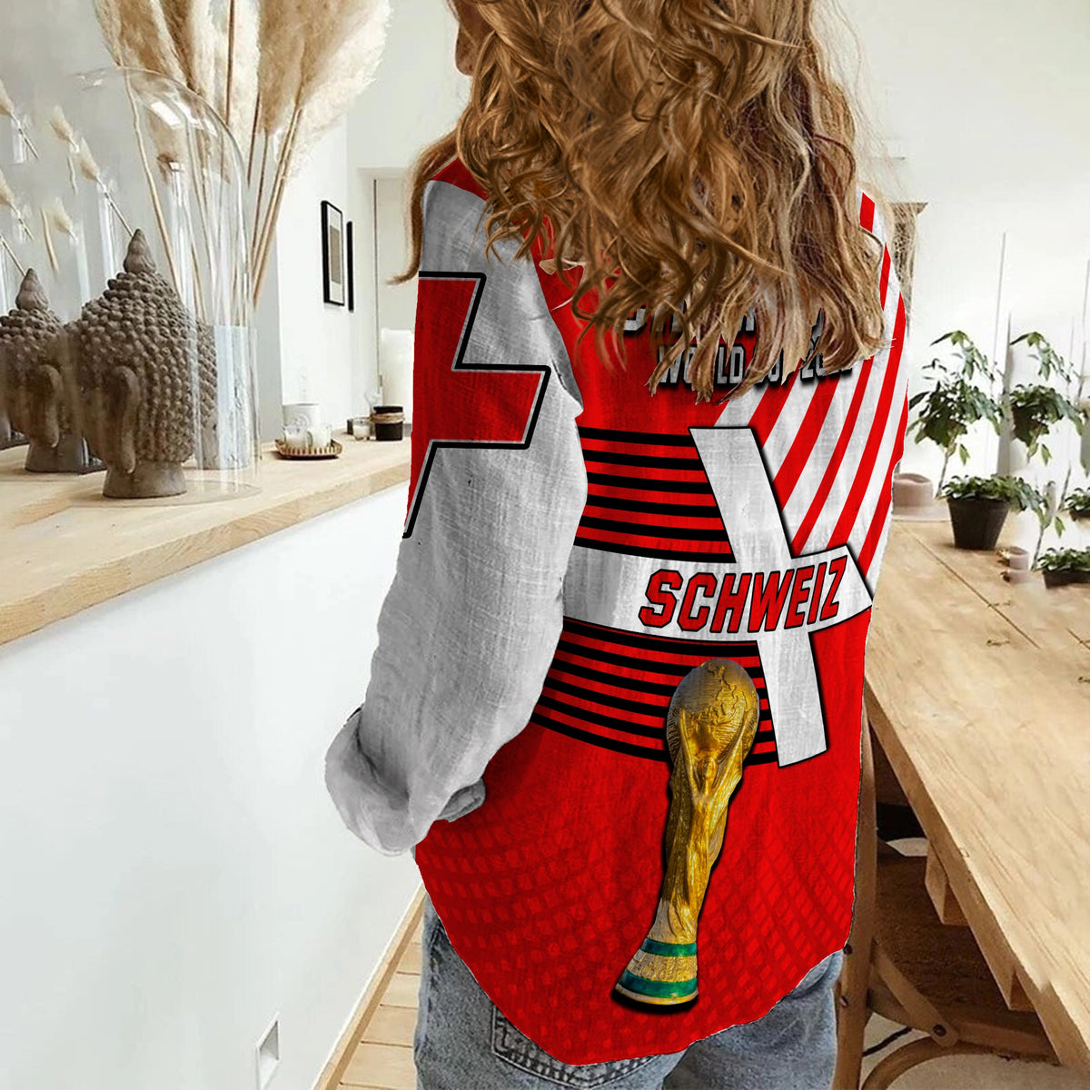 Switzerland Football Women Casual Shirt Schweizer Pati Champion Sporty LT13 - Wonder Print Shop