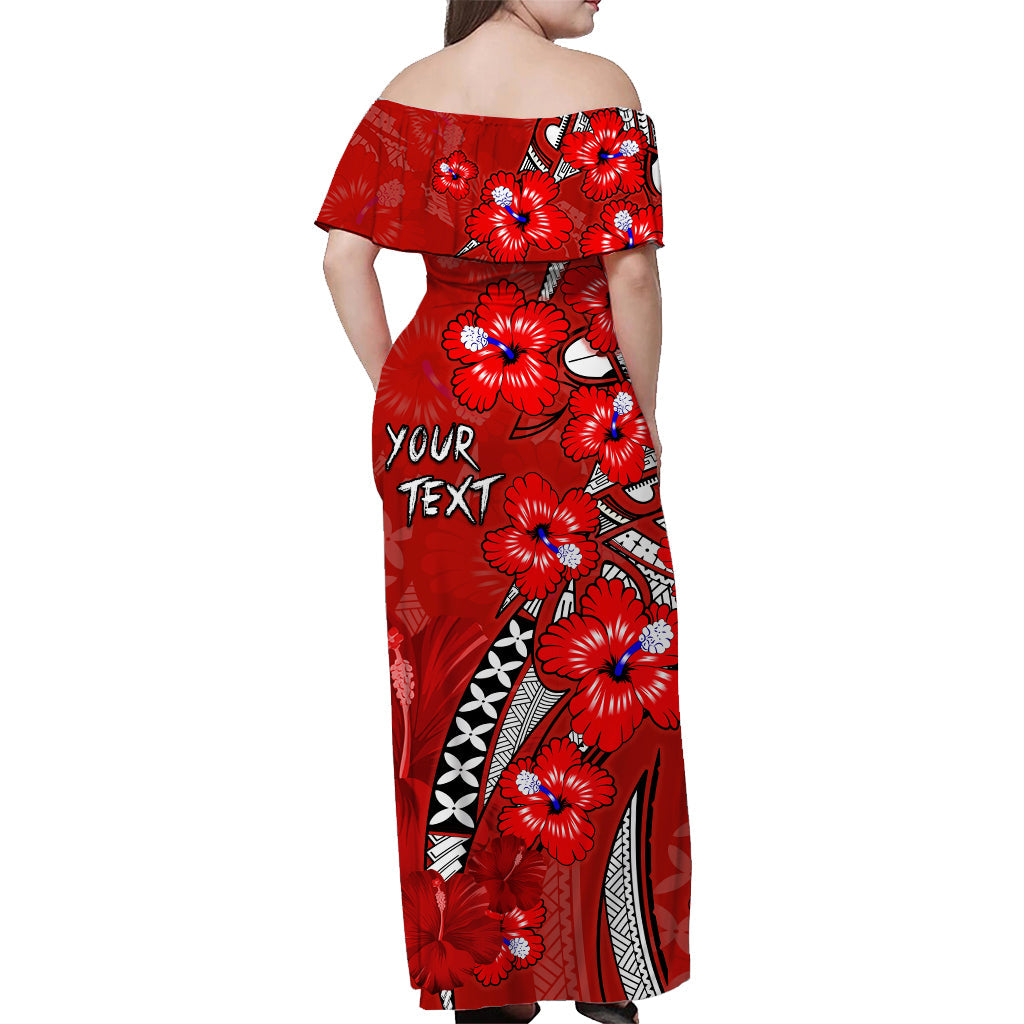 custom-personalised-hawaii-off-shoulder-long-dress-polynesia-red-hibiscus-and-map-mystical
