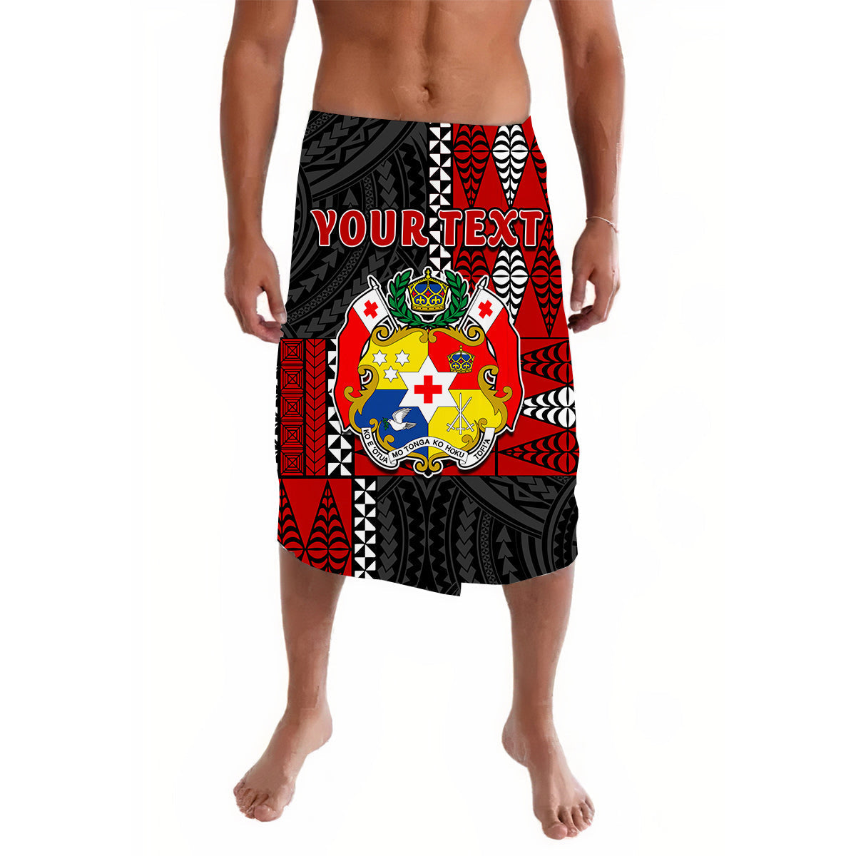 Custom Personalised Tonga Lavalava Tongan Pattern Mix Polynesian LT13 - Wonder Print Shop