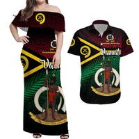 Vanuatu Special Independence Anniversary Matching Hawaiian Outfits For Couples Original Flag Style LT8 - Wonder Print Shop