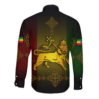 Ethiopia Long Sleeve Button Shirt LT13 - Wonder Print Shop