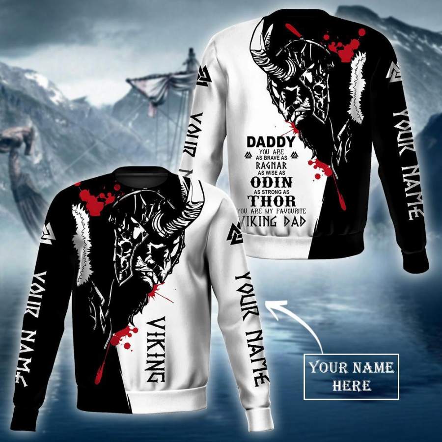 (Custom) Viking Clothing - Vikings Dad 3D Sweatshirt RLT12 - Wonder Print Shop