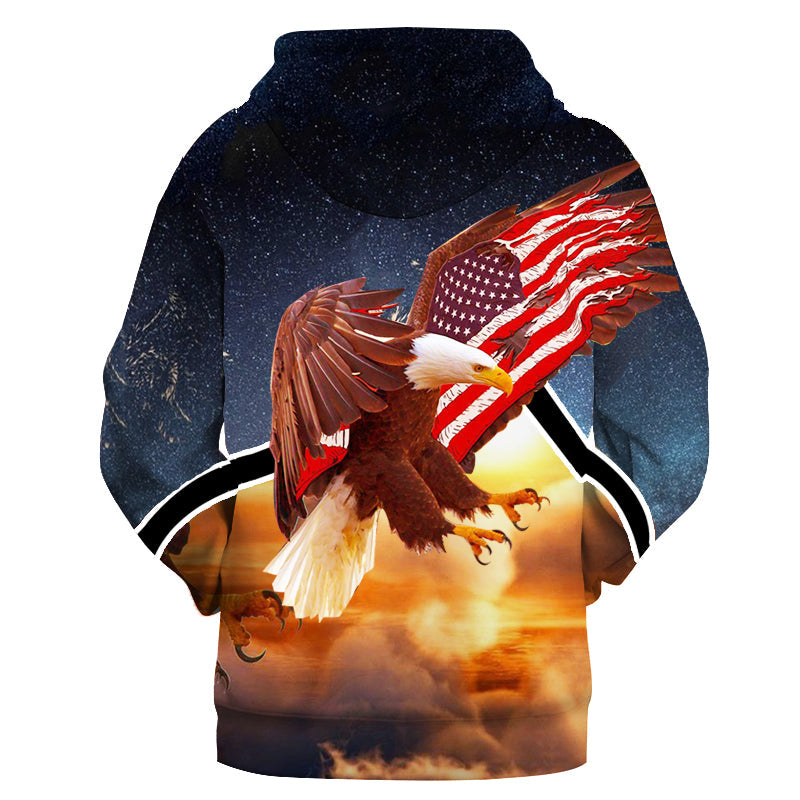 Native American Eagle Flag 3D Hoodie LT10 - Wonder Print Shop