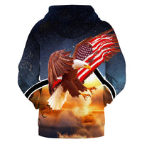 Native American Eagle Flag 3D Hoodie LT10 - Wonder Print Shop