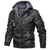 Viking Clothing Viking Black Axes Indian Warrior Zipper Leather Jacket RLT12 - Wonder Print Shop