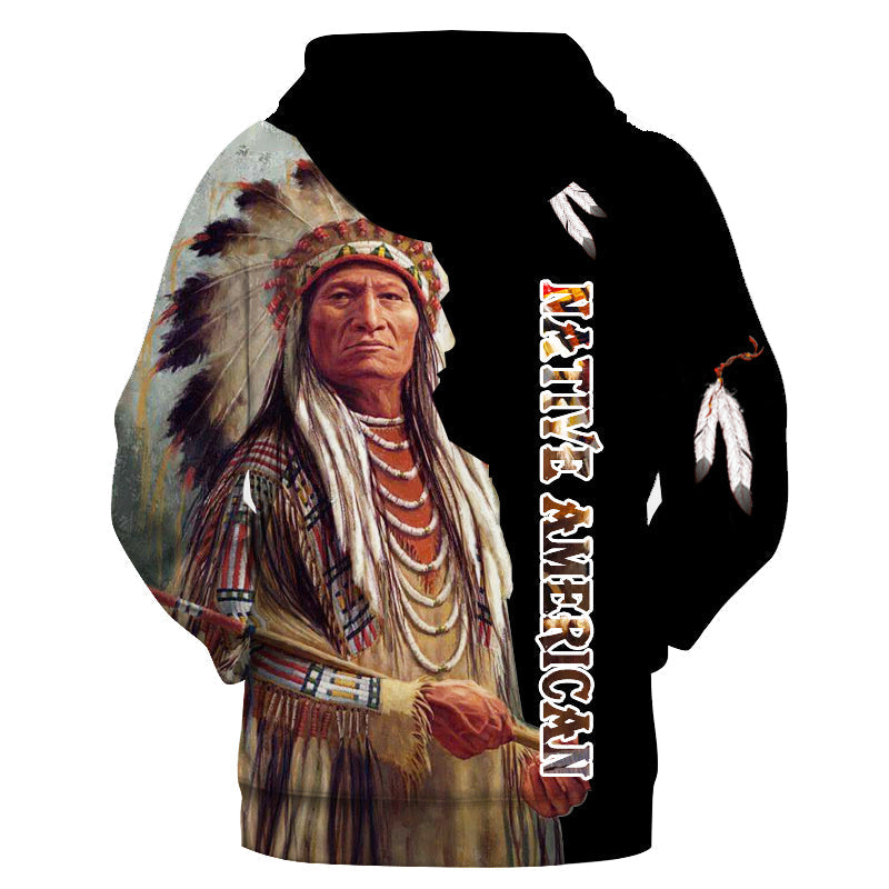 Chief Native American 3D Hoodie LT10 - Wonder Print Shop