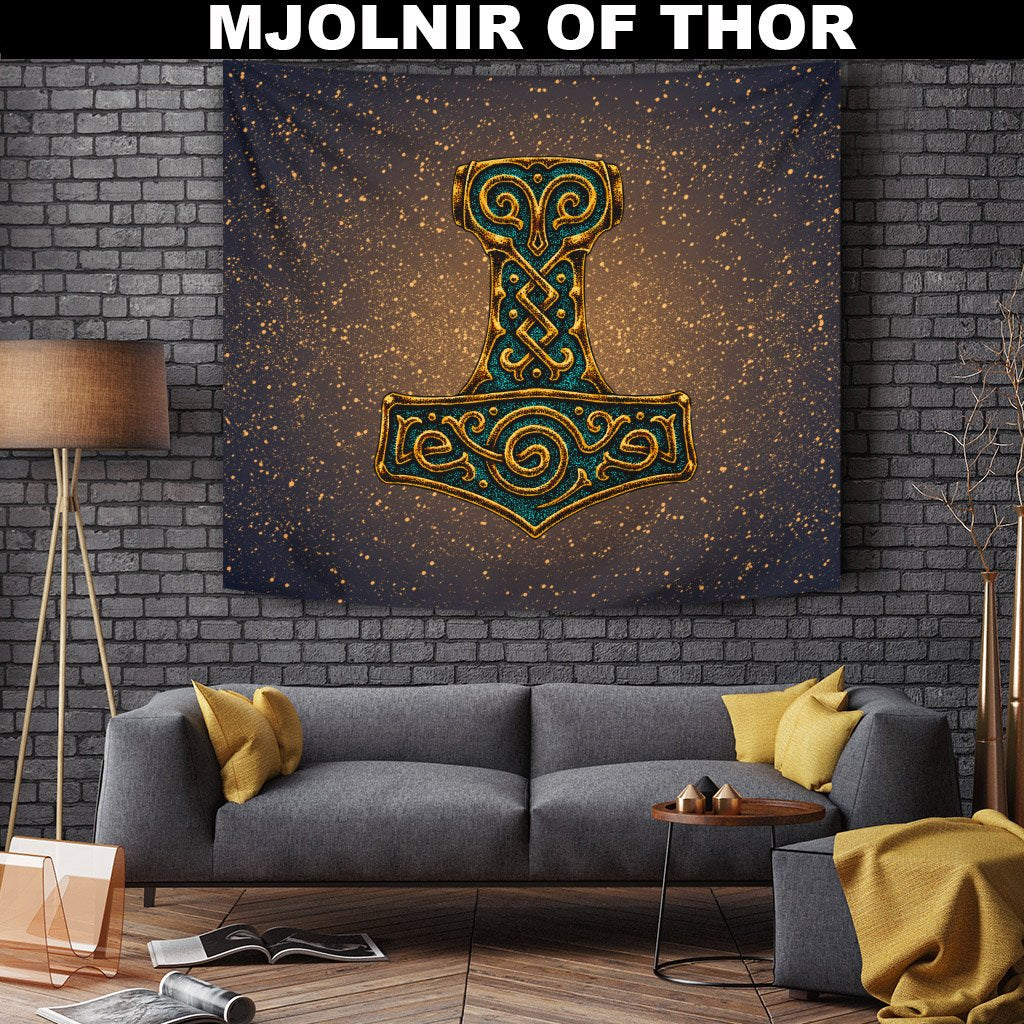 Viking Tapestry - Mjolnir Of Thor RLT12 - Wonder Print Shop