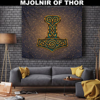Viking Tapestry - Mjolnir Of Thor RLT12 - Wonder Print Shop