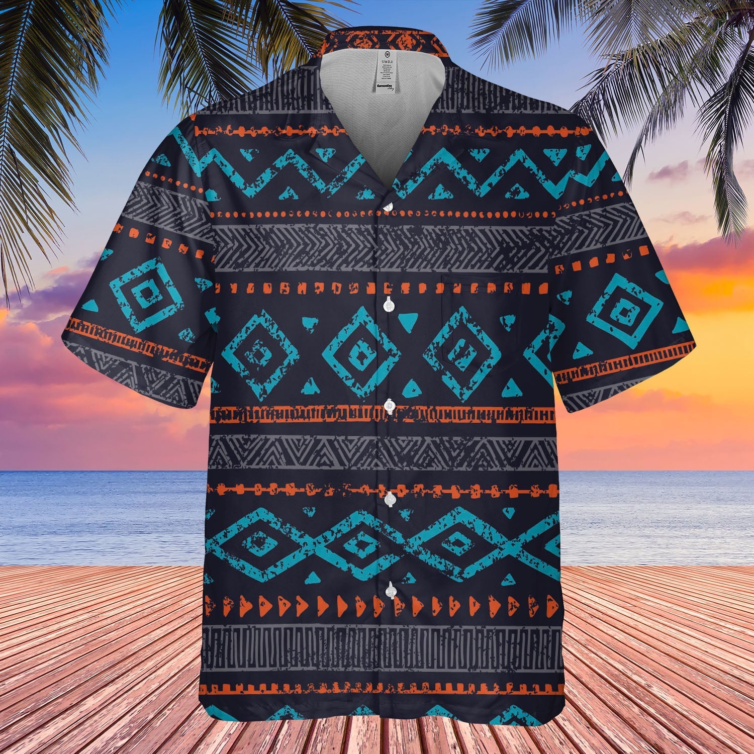Native American Seamless Ethnic Ornaments Hawaiian Shirt 3D LT10 - Wonder Print Shop