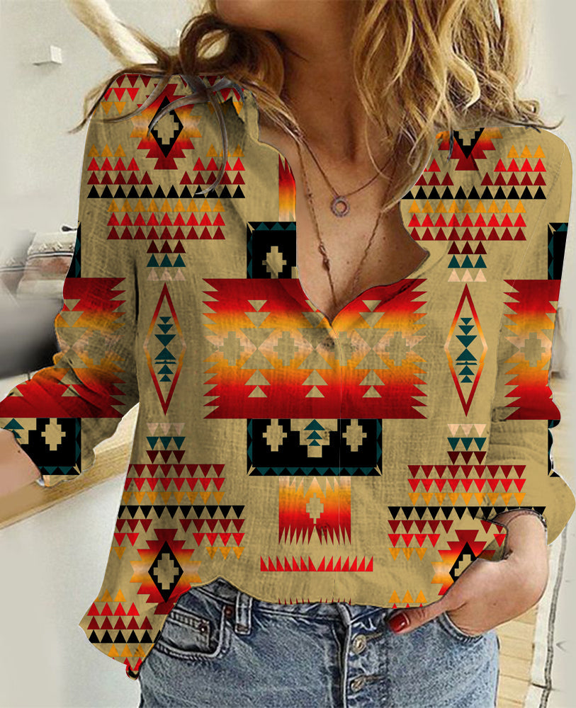 light-brown-tribe-pattern-native-american-linen-shirts