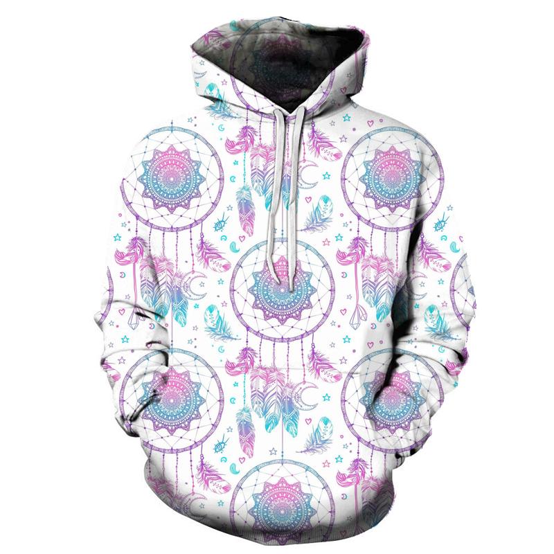 Full Color Dreamcatcher Native American All Over Hoodie LT10 - Wonder Print Shop