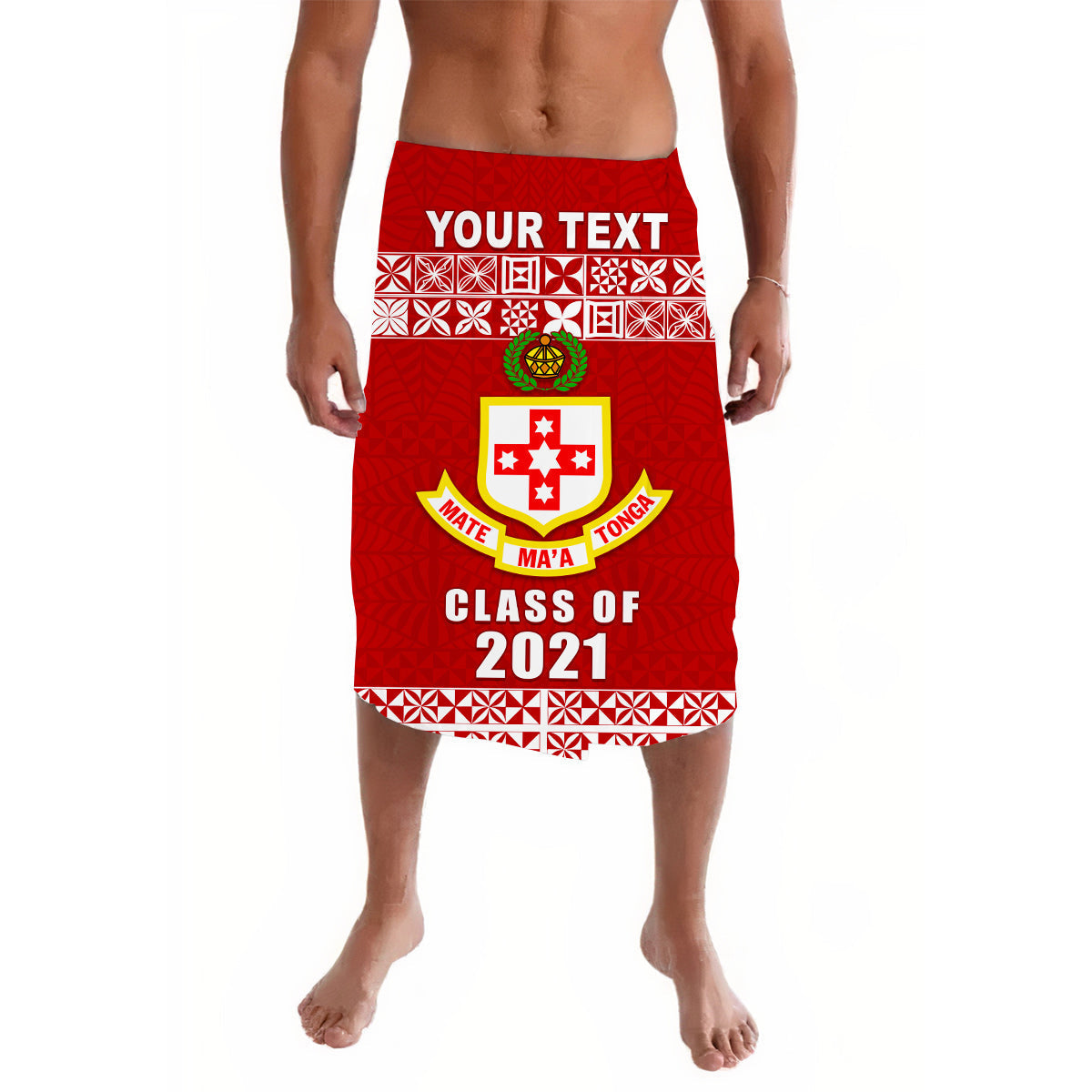 Custom Personalised Kolisi Tonga Lavalava - Class Year and Your Text LT13 - Wonder Print Shop