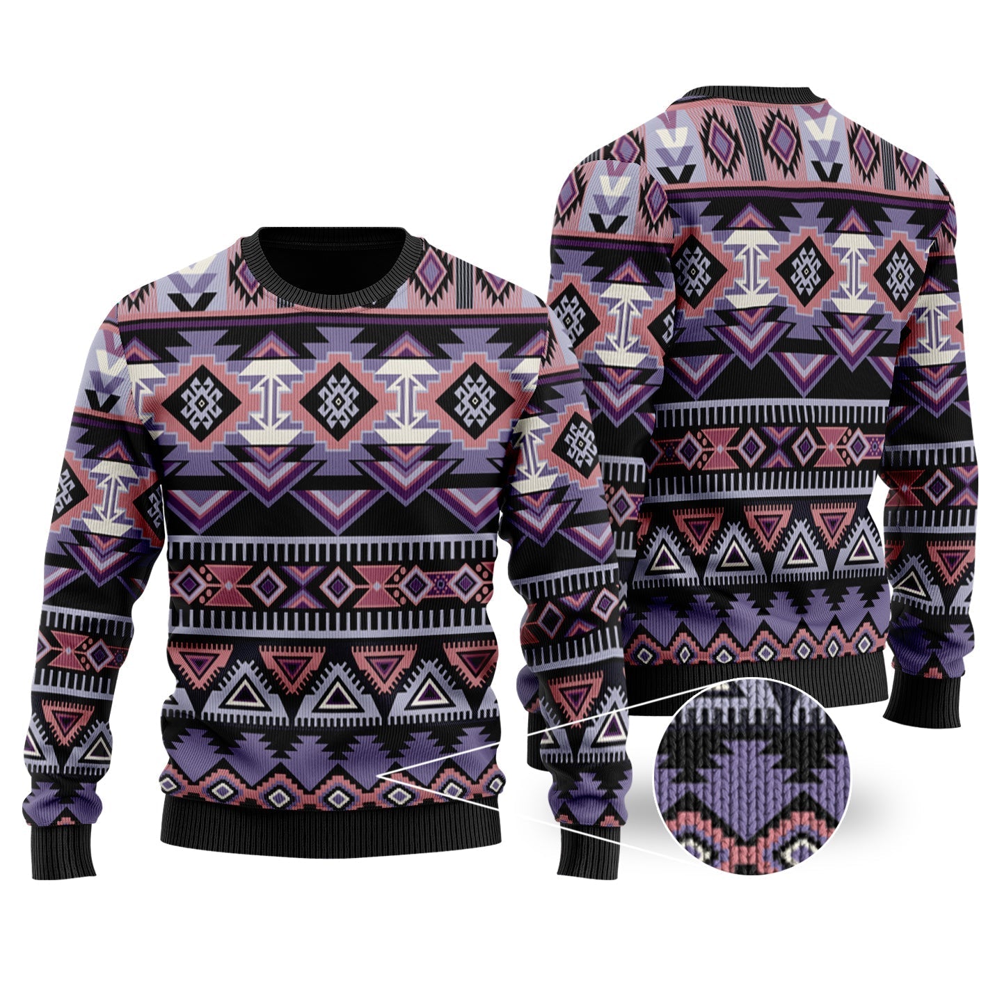 Native American Ethnic Pattern Sweater LT10 - Wonder Print Shop