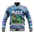 (Custom Personalised) Bass Fishing is Life Hook Sport Largemouth Blue Baseball Jacket LT9 - Wonder Print Shop