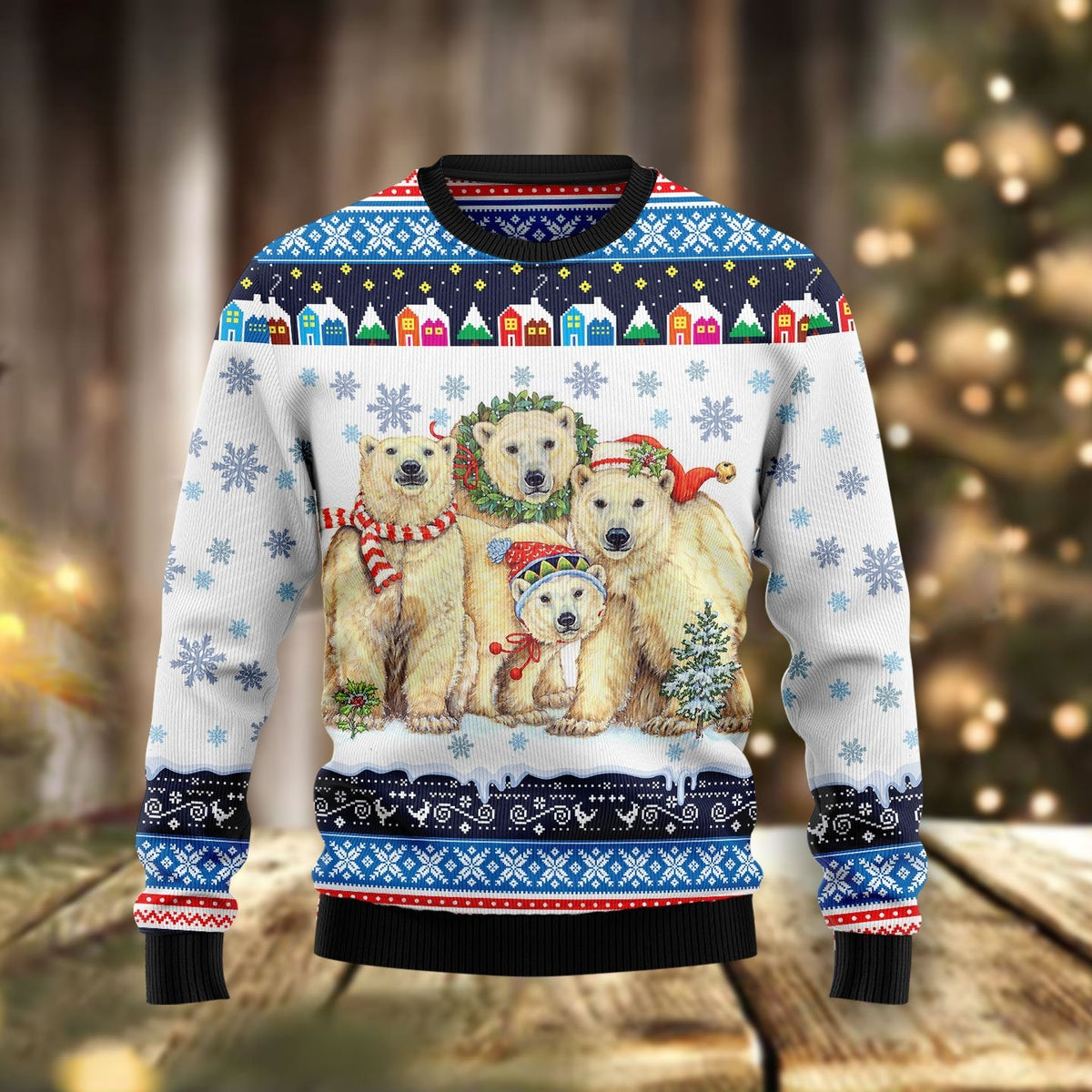 Polar Bears Christma Ugly Christmas Sweater - Wonder Print Shop