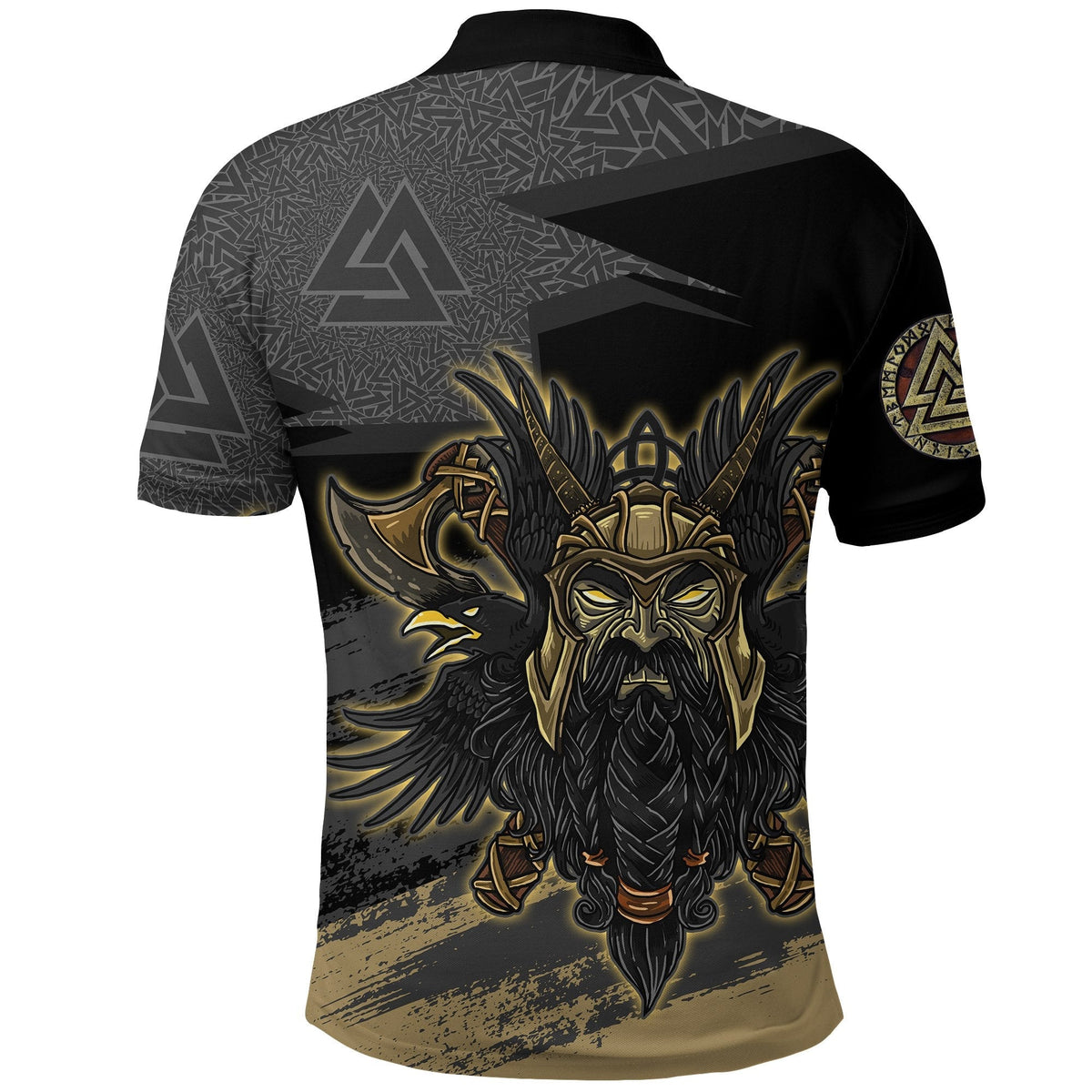 Viking Odin Polo Shirt Valknut, The Symbol Of Odin RLT12 - Wonder Print Shop