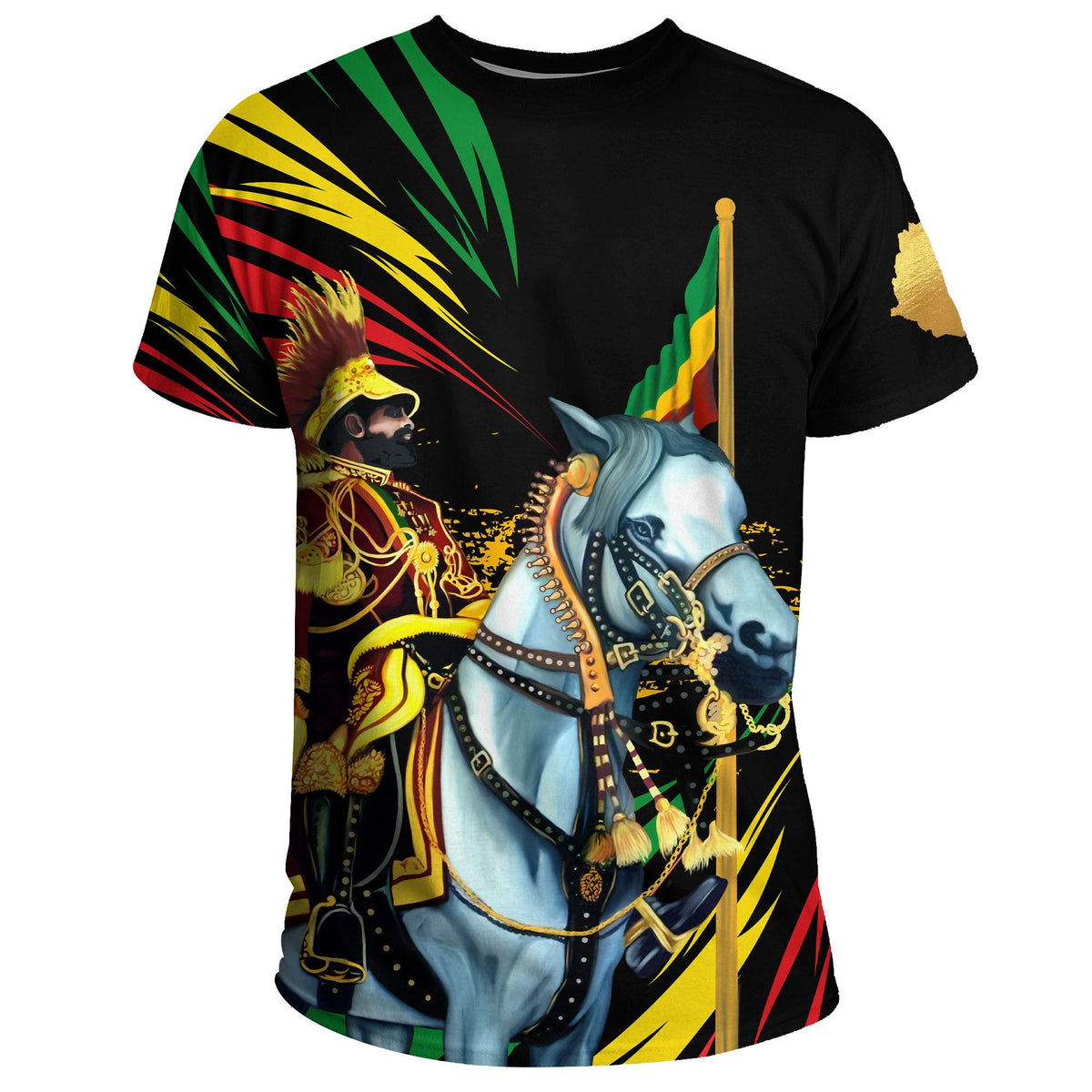 Ethiopia Emperor Haile Selassie T Shirt - Wonder Print Shop