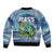 (Custom Personalised) Bass Fishing is Life Hook Sport Largemouth Blue Bomber Jacket LT9 - Wonder Print Shop