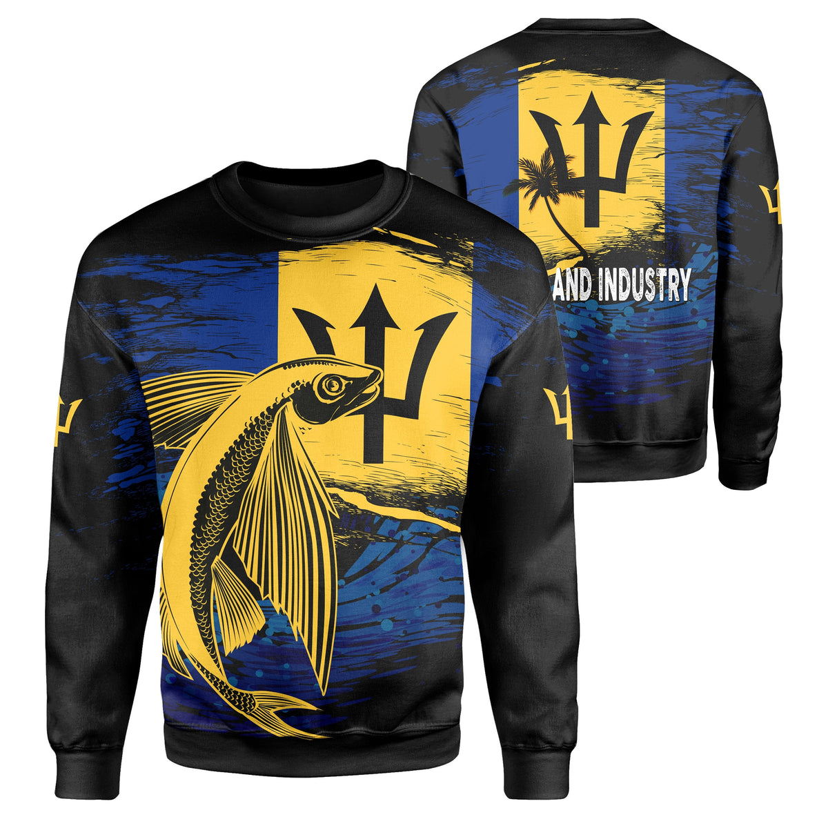 Barbados Sweatshirt - Flying Fish - Wonder Print Shop