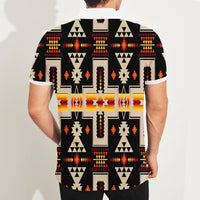 Black Tribe Design Native American Polo T Shirt 3D LT10 - Wonder Print Shop
