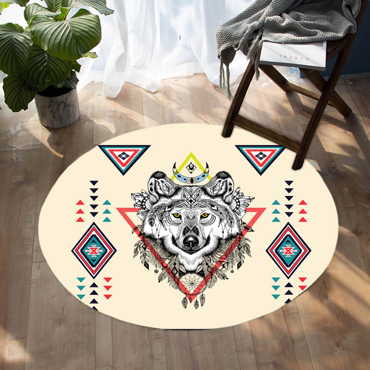 wolf-and-pattern-native-american-round-carpet