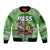 Bass Fishing is Life Hook Sport Largemouth Green Sleeve Zip Bomber Jacket - Wonder Print Shop