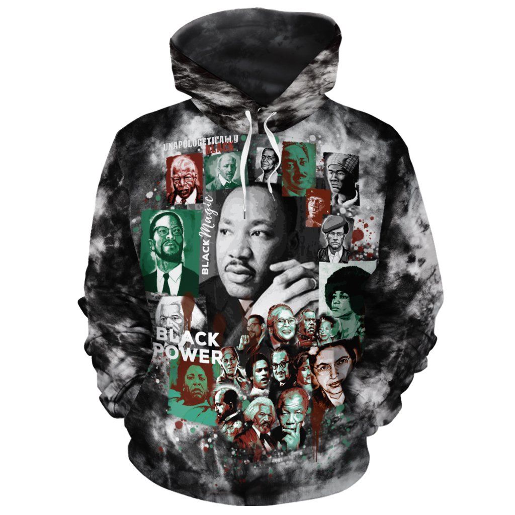 African Hoodie Vintage Mosquitohead Civil Rights Leaders Hoodie - Wonder Print Shop