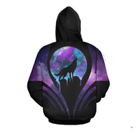 Native American Howling Wolf Moon 3D Hoodie LT10 - Wonder Print Shop