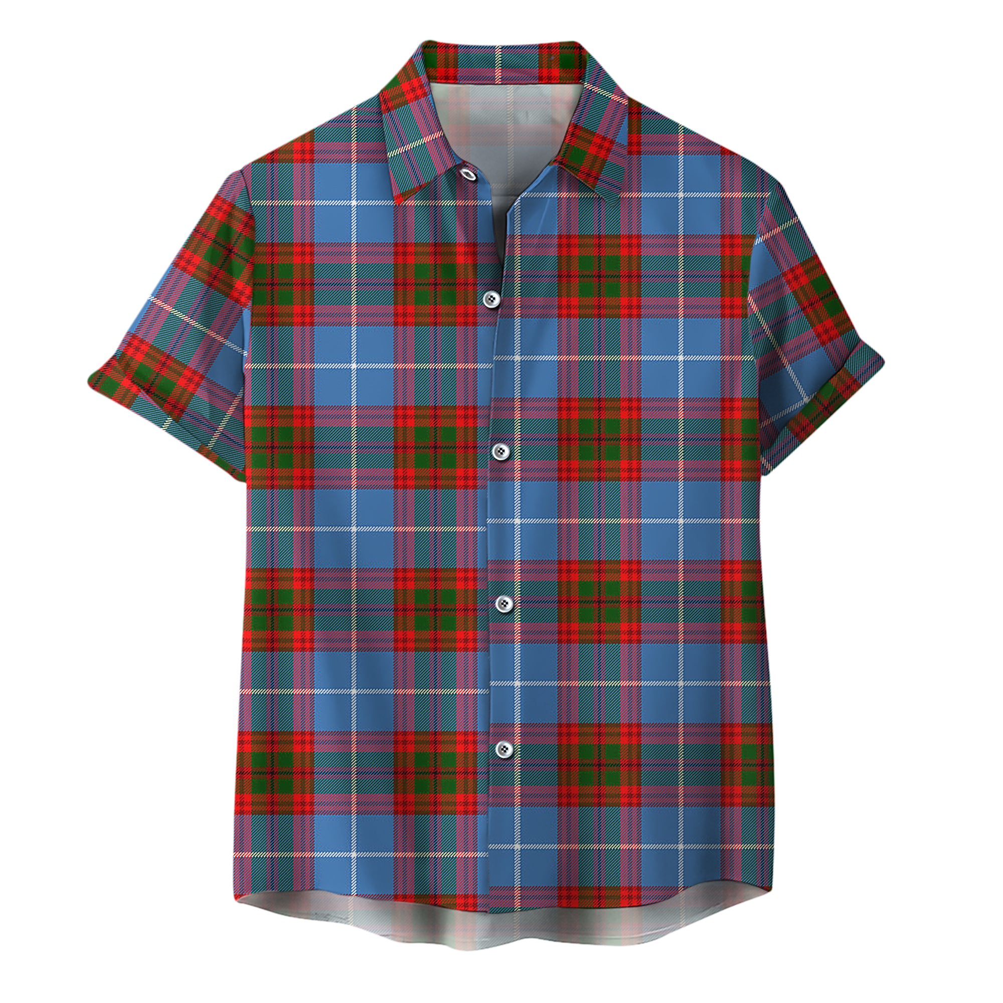 scottish-pentland-clan-tartan-hawaiian-shirt