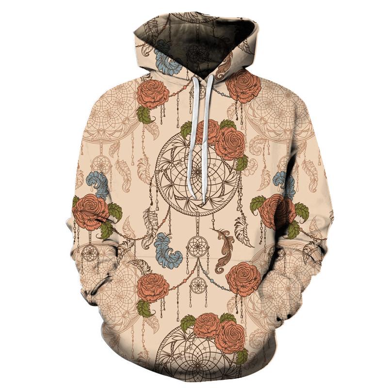Rose Dreamcatcher Native American All Over Hoodie LT10 - Wonder Print Shop