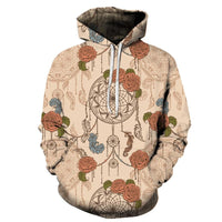 Rose Dreamcatcher Native American All Over Hoodie LT10 - Wonder Print Shop