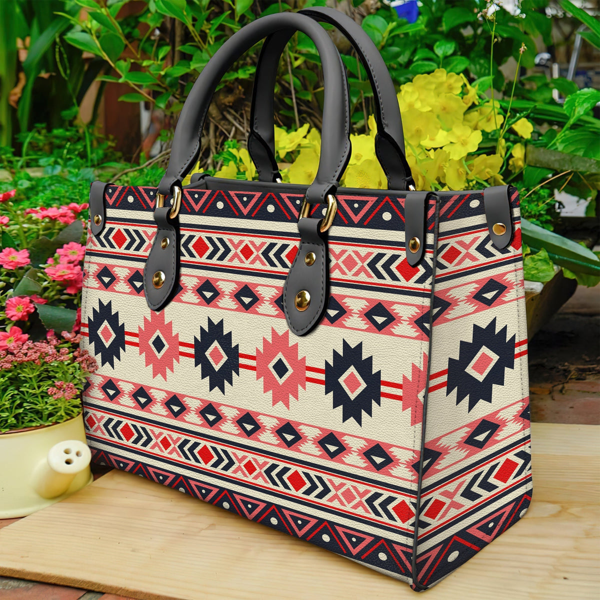 pink-and-navy-pattern-native-american-leather-bag