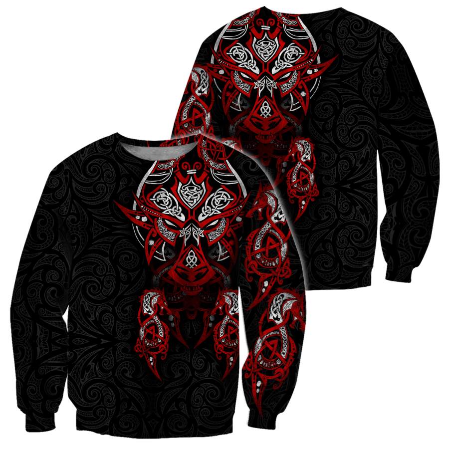 Viking Clothing Viking Tattoo Dragon Sweatshirt RLT12 - Wonder Print Shop