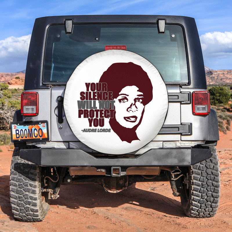 African Tire Covers - Black History Month Spare Tire Cover Audre Lorde NO.15 LT8 - Wonder Print Shop