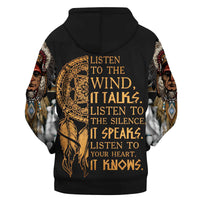 Native American Chief With Feather Headdress 3D Hoodie LT10 - Wonder Print Shop