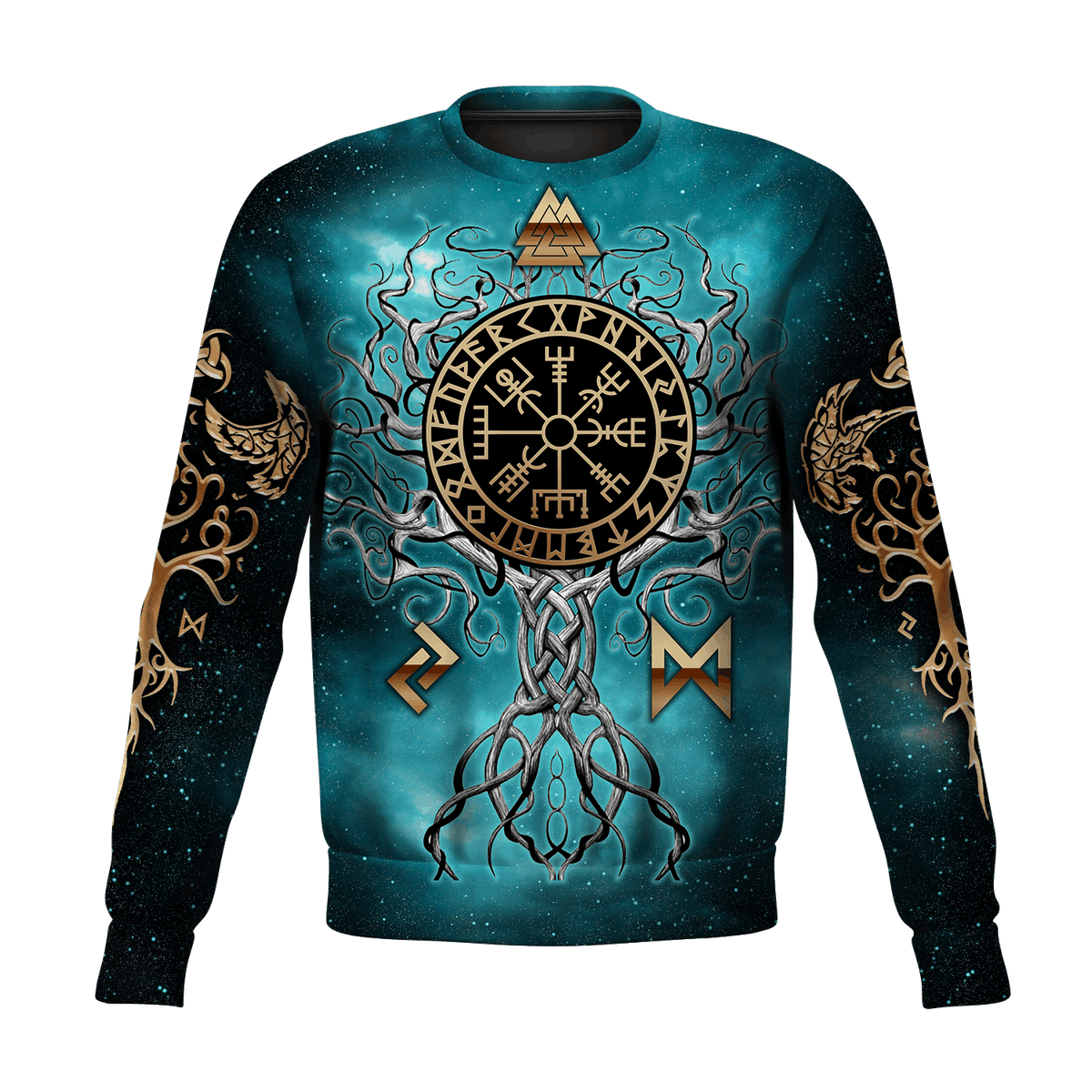 Viking Clothing Yggdrasil Norse Tree Of Life Viking Sweatshirt RLT12 - Wonder Print Shop