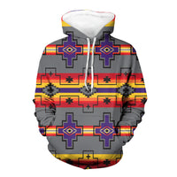 Purple Tribes Design Native American 3D Hoodie LT10 - Wonder Print Shop