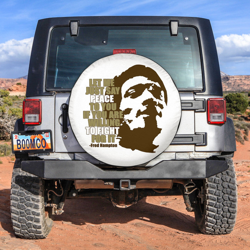 African Tire Covers - Black History Month Spare Tire Cover Fred Hampton NO.16 LT8 - Wonder Print Shop