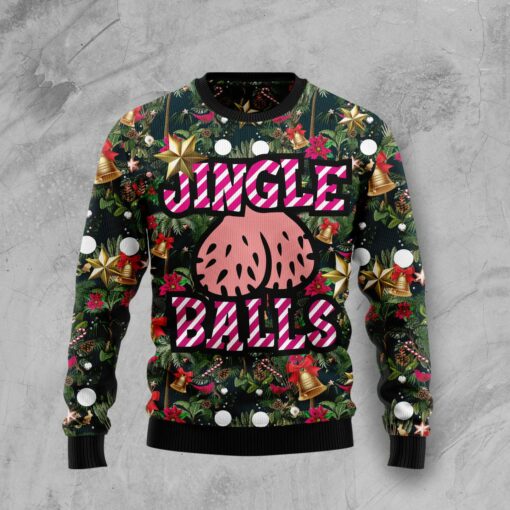 Jingle Balls Merry Christmas Ugly Christmas Sweater - Wonder Print Shop