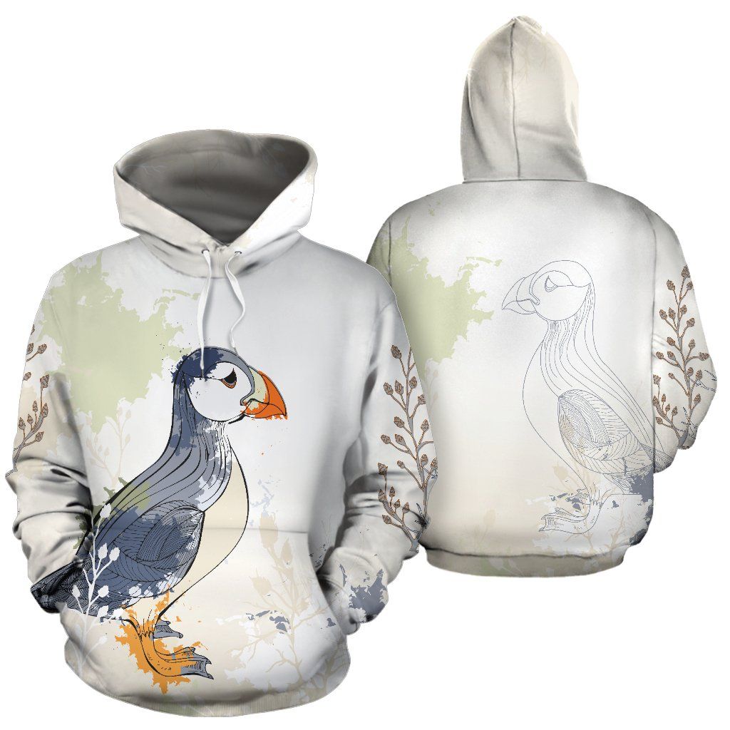 Pullover Hoodie, Iceland Puffin - Wonder Print Shop