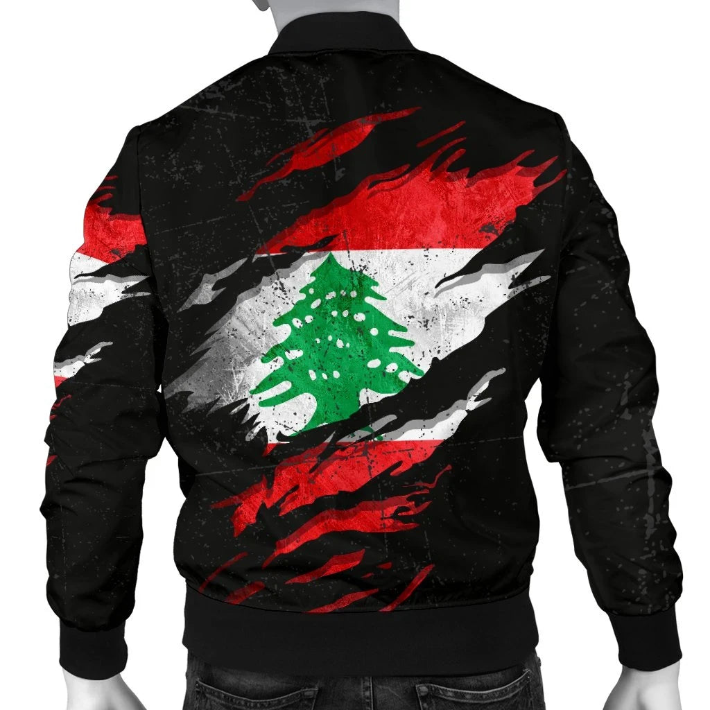 Lebanon In Me Men's Bomber Jacket - Special Grunge Style RLT6 - Wonder Print Shop