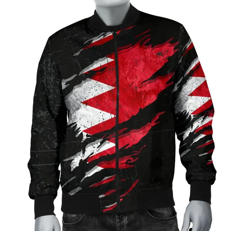 Bahrain In Me Mens Bomber Jacket - Special Grunge Style RLT8 - Wonder Print Shop