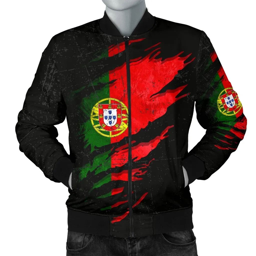 Portugal In Me Men's Bomber Jacket Special Grunge Style RLT7 - Wonder Print Shop