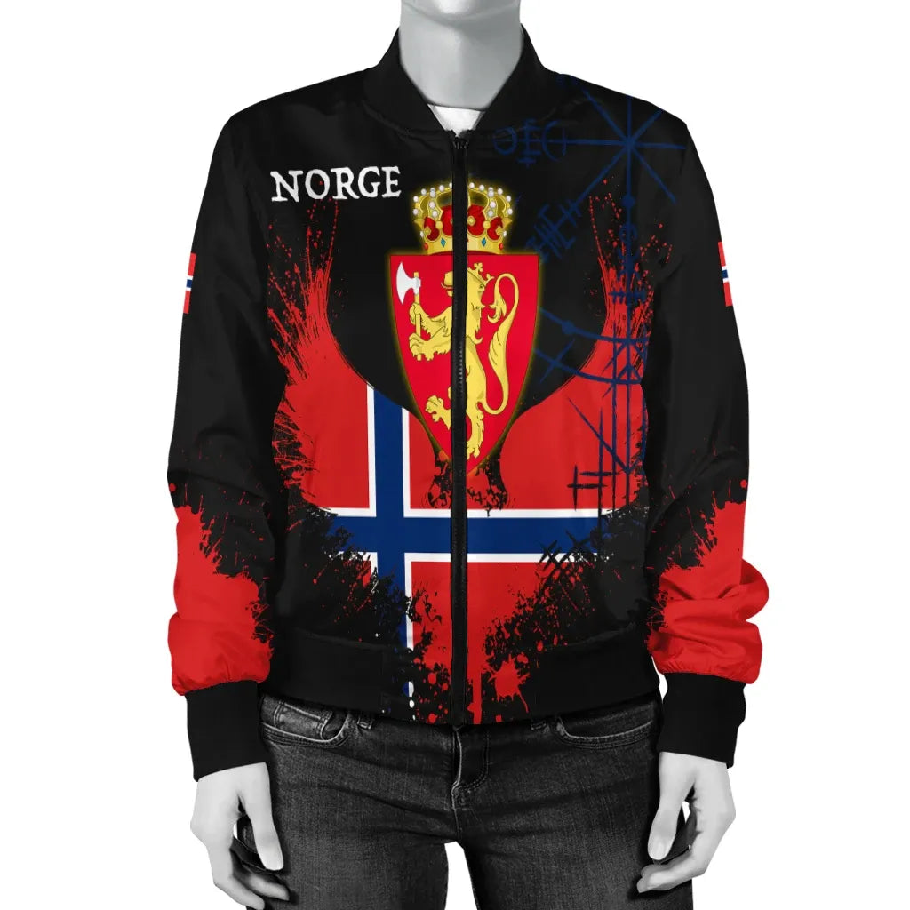 Norway Women's Bomber Jacket Wings Of Norway RLT7 - Wonder Print Shop