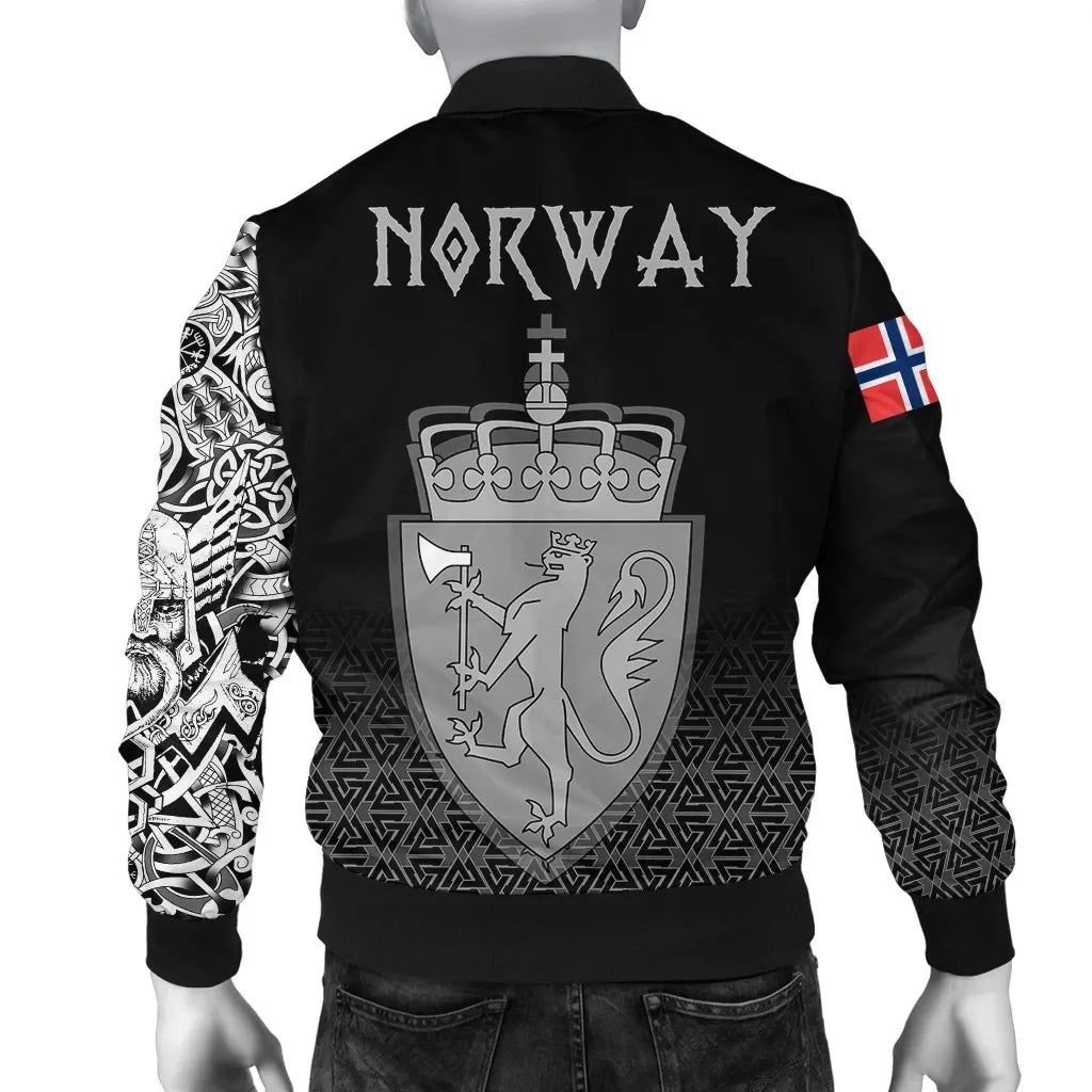 Viking Bomber Jacket Norway Coat Of Arms RLT7 - Wonder Print Shop