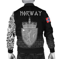 Viking Bomber Jacket Norway Coat Of Arms RLT7 - Wonder Print Shop