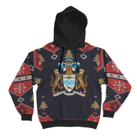 Guyana Christmas Hoodie Santa Claus Ho Ho Ho RLT8 - Wonder Print Shop