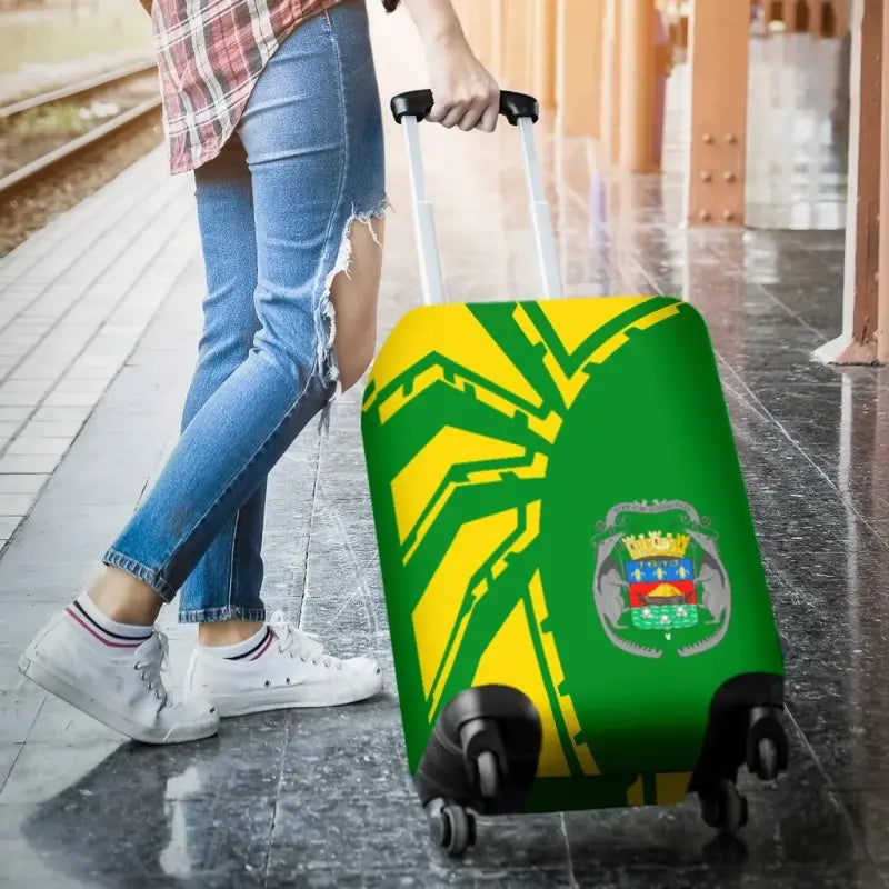 French Guyana Luggage Cover Premium Style RLT8 - Wonder Print Shop