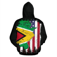 American Grown Guyana Root DNA Zip Hoodie RLT8 - Wonder Print Shop