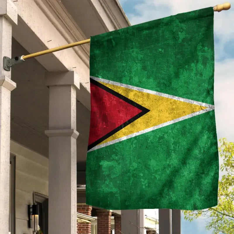 GUYANA Garden Flag House Flag (Grunge Style) RLT8 - Wonder Print Shop